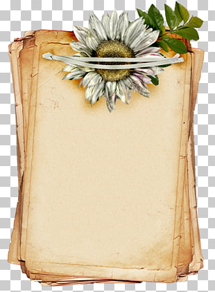 free download paper vintage yellowed paper pattern brown flower printer paper