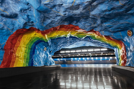 rainbow painted establishment ceiling thumbnail