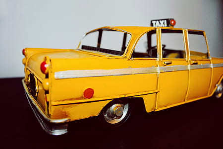 yellow Taxi cab die-cast thumbnail