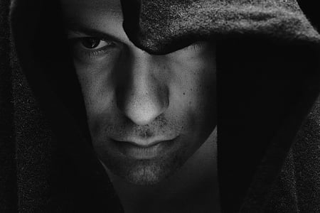 grayscale photo of man thumbnail