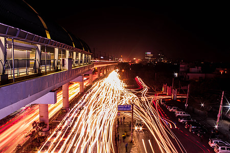 time-lapse photography of street during nighttime thumbnail