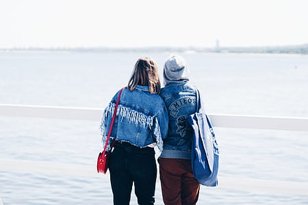 Two People Looking at the Beach thumbnail