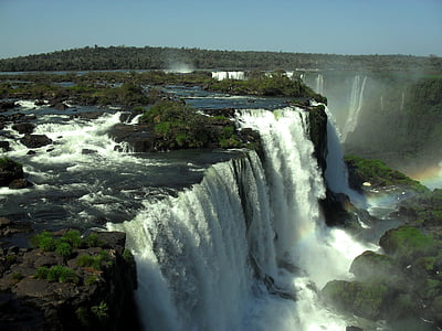 aerial photography of waterfall thumbnail