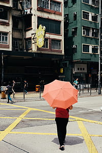 woman walking with umbrella thumbnail