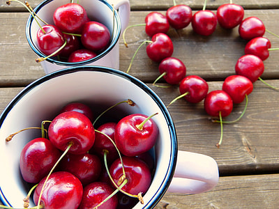 red cherry on ceramic mugs thumbnail