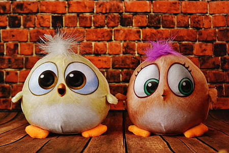 brown and yellow bird plush toy thumbnail