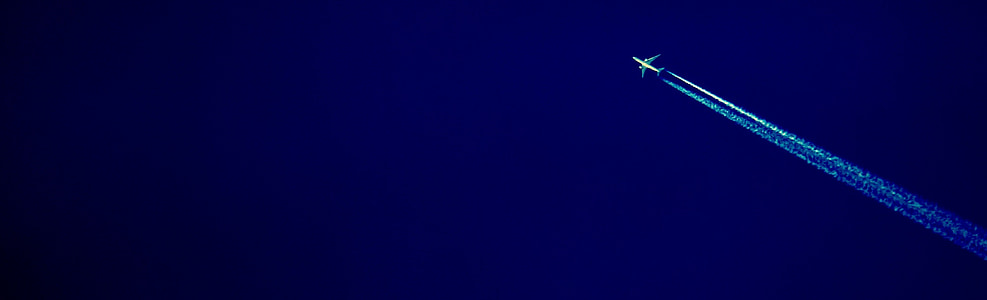 time lapse photography of flying passenger plane thumbnail