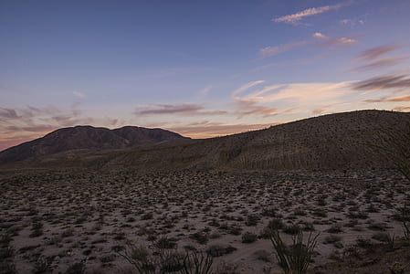 brown mountain during sunset thumbnail
