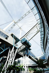 worm's-eye view of ferris wheel thumbnail