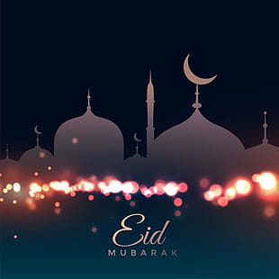 Islamic Eid Sale Banner With Mosque And Moon Eps File Free