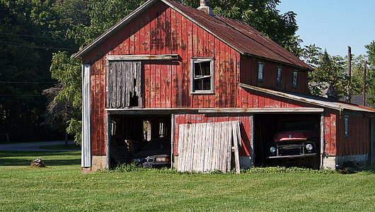red and white wooden house thumbnail