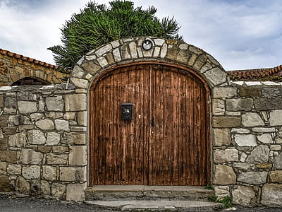 brown wooden door thumbnail