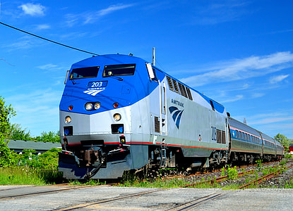 blue and gray train thumbnail