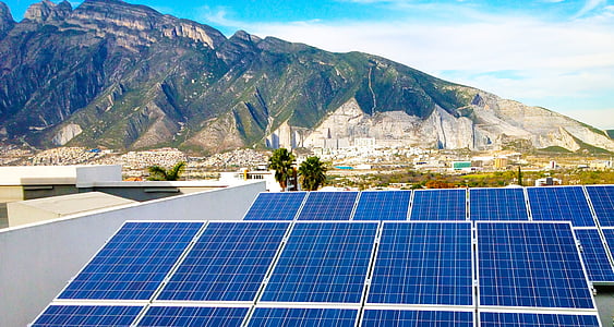 pile of blue solar panels thumbnail