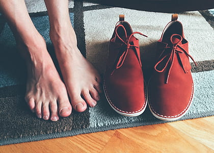 fashion, person, red, feet thumbnail