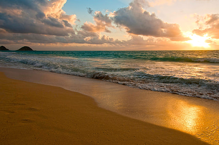 sunset by the beach thumbnail