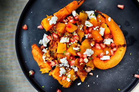 Pumpkin Salad with Feta and Seeds thumbnail