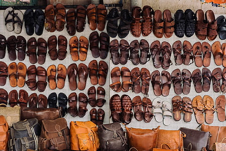 assorted pairs of sandals and bags lot thumbnail