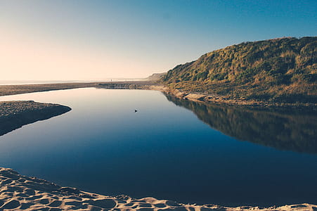 blue water lake panoramic photo during daytime thumbnail