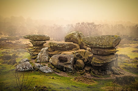 gray rock formation during daytime thumbnail