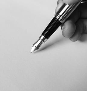 Person Holding Fountain Pen thumbnail