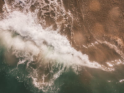bird's eye photography of blue ocean thumbnail