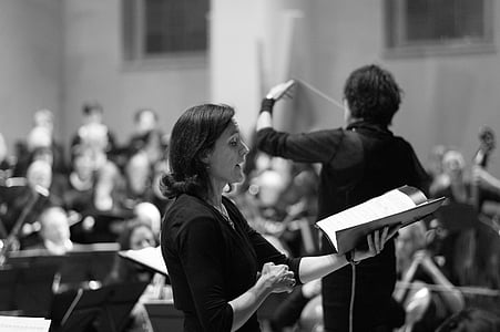 grayscaled photo of choir thumbnail