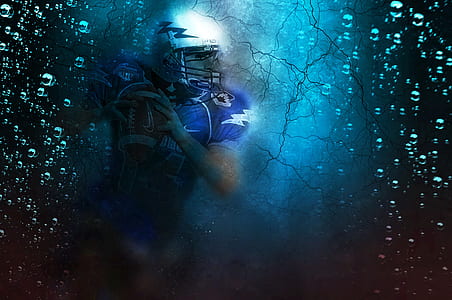 NFL player about to throw the ball thumbnail