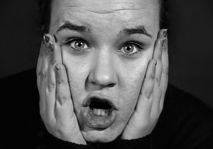 grayscale photography of person in shock facial expression thumbnail