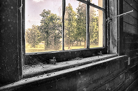 closed brown wooden framed windowpane thumbnail