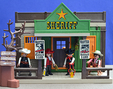 Sheriff headquarter vector art thumbnail