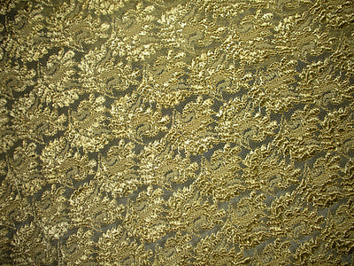 green, textile, lace, gold, background, texture thumbnail