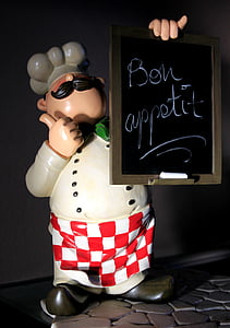 chef folding chalk board figurine thumbnail