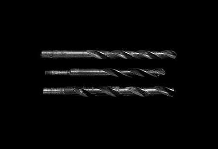 three gray drill bits thumbnail