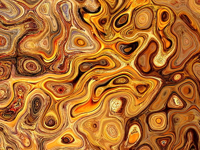 black, beige, and brown abstract painting thumbnail