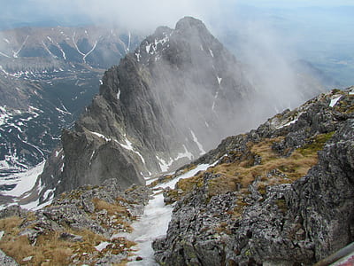 mountain under bleu sky thumbnail