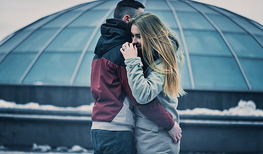 man and woman hugging each other thumbnail