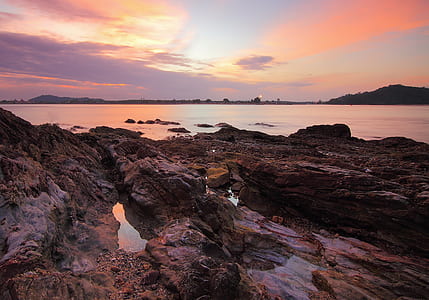 sea, dawn, landscape, sky thumbnail