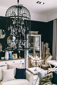 Beautiful vintage living room interior thumbnail