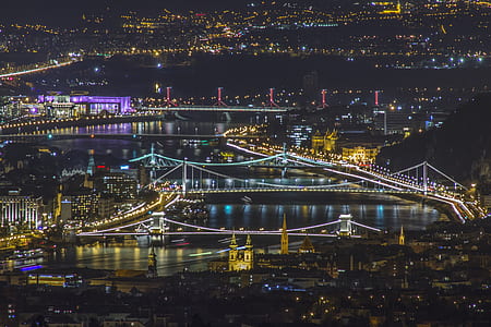 aerial photo of city lights thumbnail