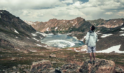 man standing near body of water thumbnail