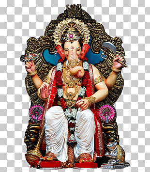Mumbai Lalbaugcha Raja Ganesha Hanuman Ganesh Chaturthi, Sri Ganesh, Ganesha statue PNG clipart