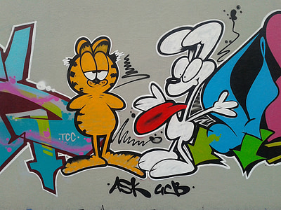 Garfield and Oddy digital wallpaper thumbnail