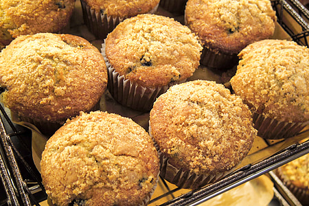 bunch of baked muffins in rack thumbnail