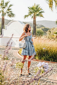 blue sleeveless dress thumbnail