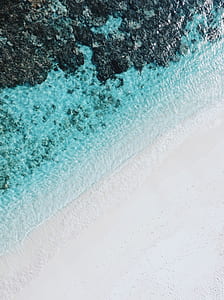 aerial photography of beach at daytime thumbnail