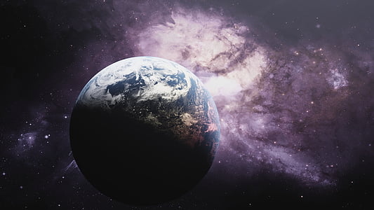 blue and white planet illustration thumbnail