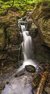 time-lapse photography of waterfalls thumbnail