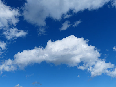 landscape shot of white clouds of the sky thumbnail