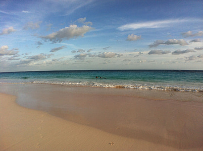 seashore under white cloudy sky thumbnail